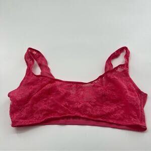 Victoria’s Secret Pink Lace Unlined Bralette Barbiecore Barbie